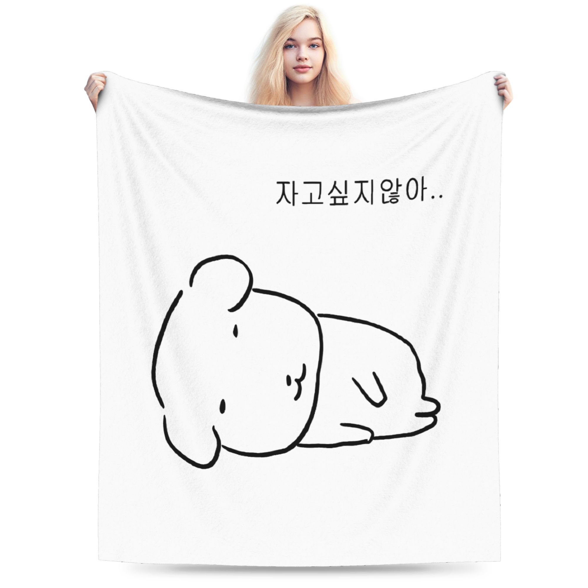 Cashmere Throw Blanket - Cute GANADI Soft Blanket Aesthetic Travel