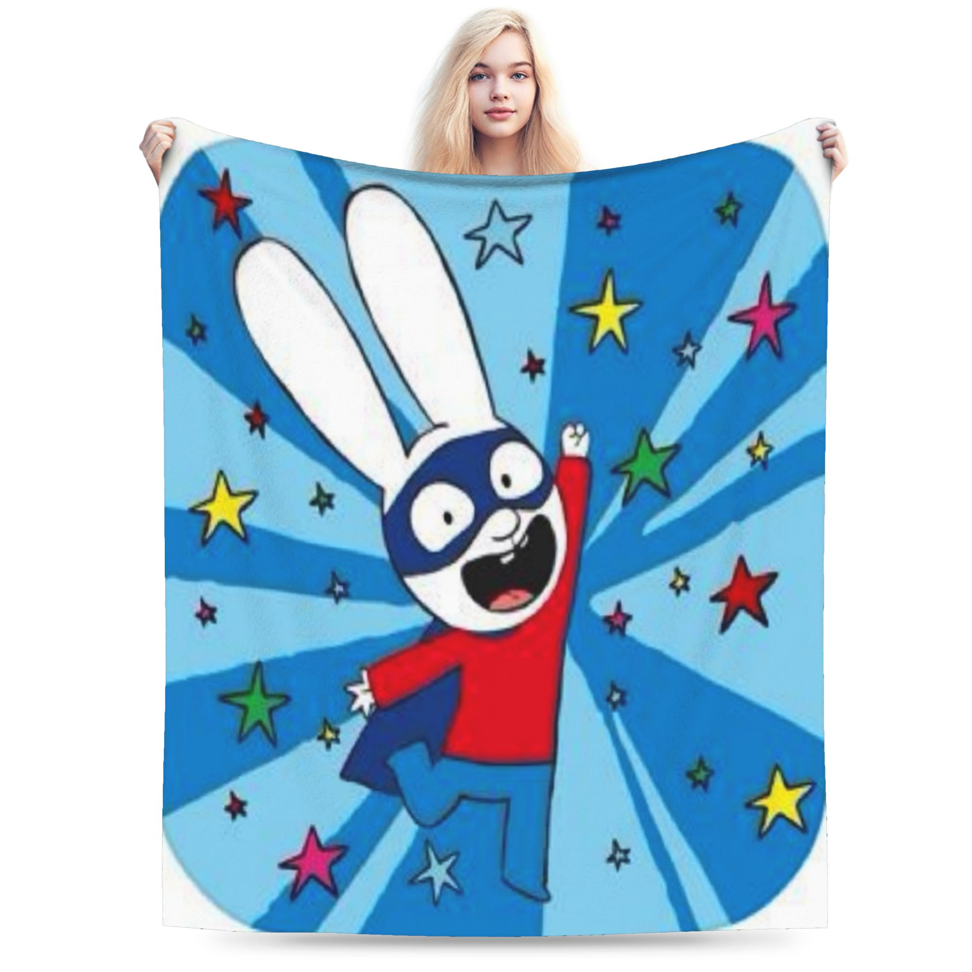 Cashmere Throw Blanket - S-Simon Super Rabbit Blanket Boy Girl