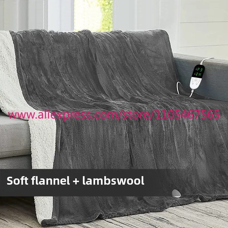 1PCS Electric Blanket Flannel  - огляд і ціна Cashmere Throw Blanket