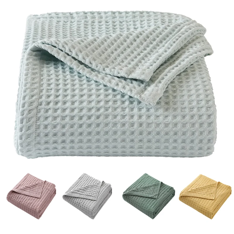 Premium Pure Cotton Waffle Wea - огляд і ціна Cashmere Throw Blanket