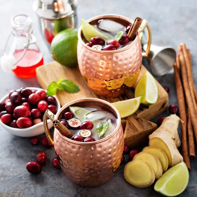 1-6PCS Cocktail Wine Cup Mosco - огляд і ціна Copper Cocktail Mug