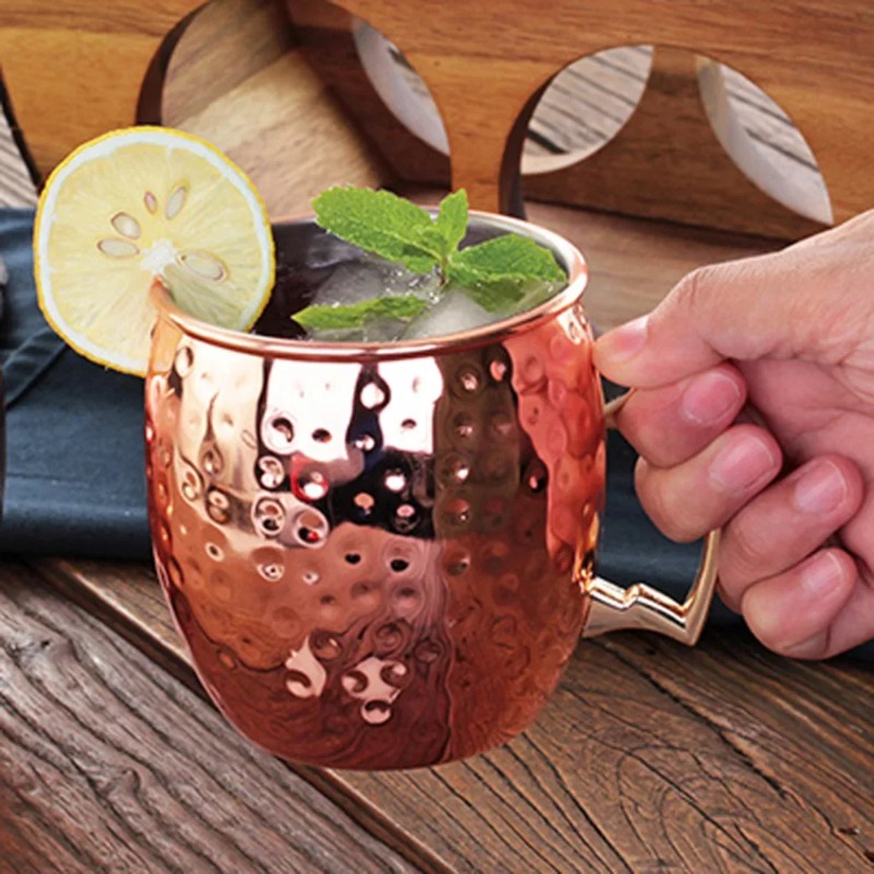 1-6PCS Cocktail Wine Cup Mosco - огляд і ціна Copper Cocktail Mug
