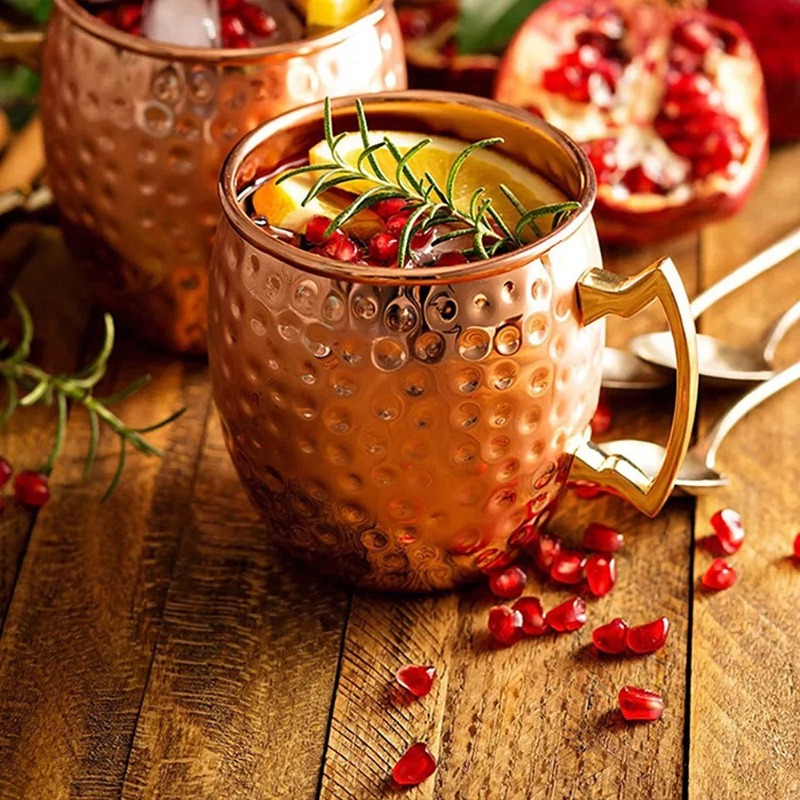 1-6PCS Cocktail Wine Cup Mosco - огляд і ціна Copper Cocktail Mug