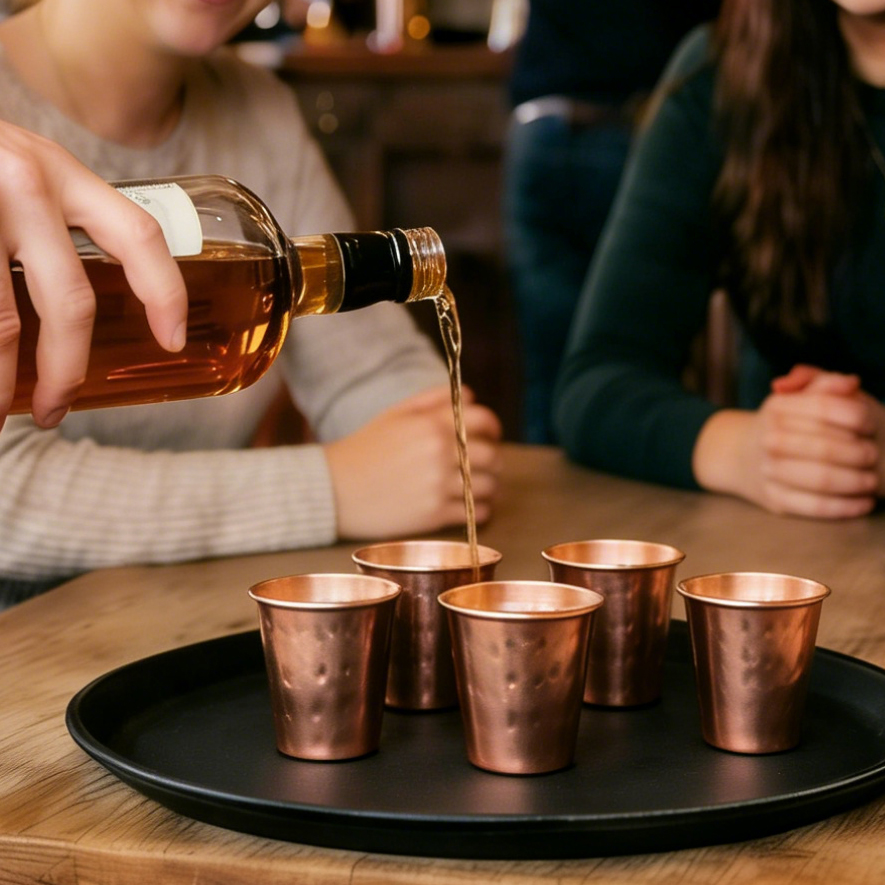 6cs 8Pcs New 100% Copper Cups  - огляд і ціна Copper Cocktail Mug